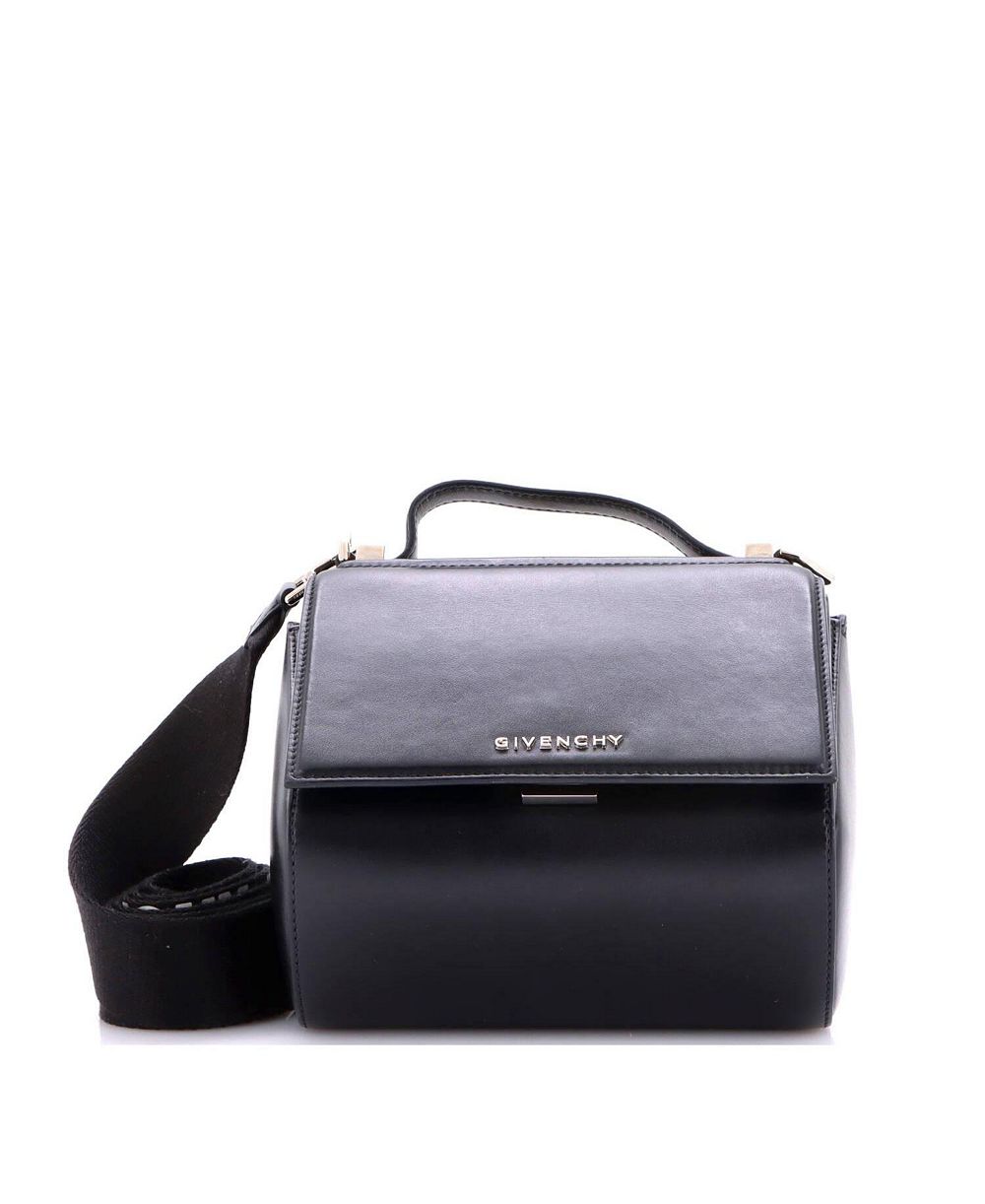 Б/у сумка Givenchy Mini Logo Strap Pandora Box из кожи
