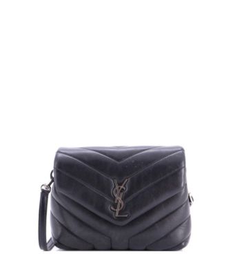 Pre-Owned Saint Laurent сумка через плечо Toy Loulou Matelasse Chevron Leather