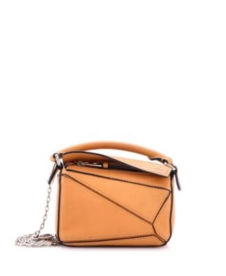 Pre-Owned Loewe Nano Puzzle Bag Leather