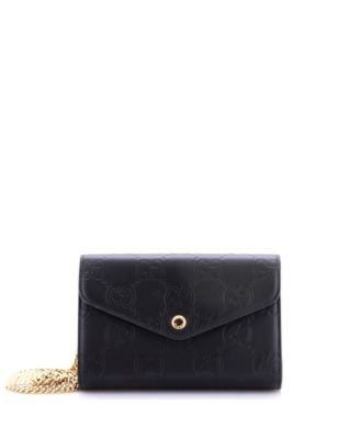 Б/у кошелек Gucci Envelope Wallet on Chain Guccissima Leather
