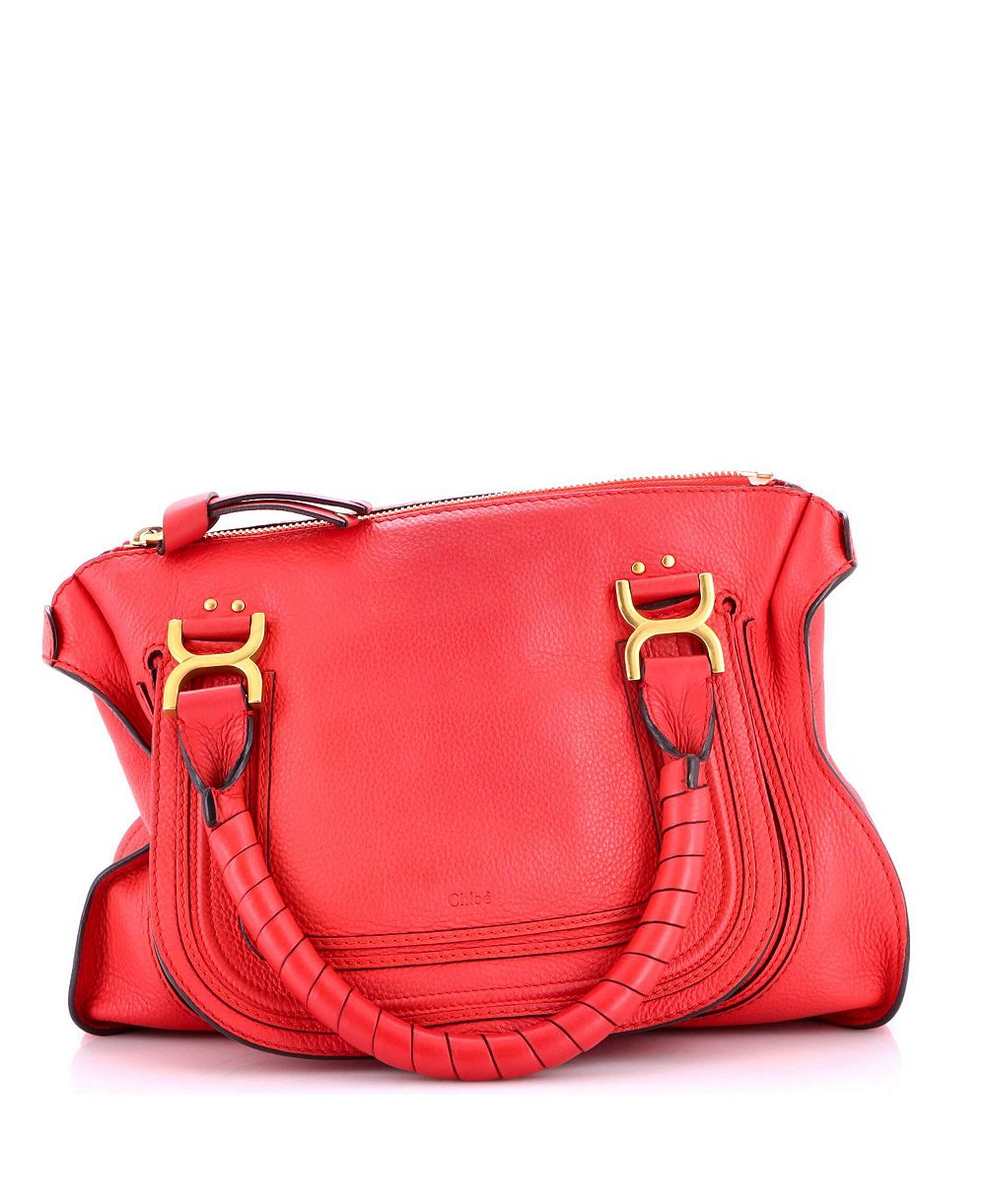 Chloe Marcie кожаная сумка через плечо Large