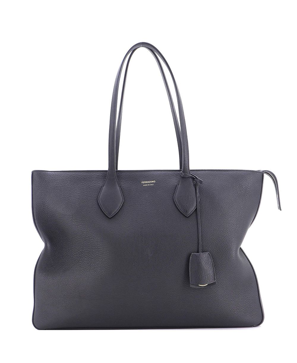 Pre-Owned Salvatore Ferragamo Large Fold Side Star Tote Leather