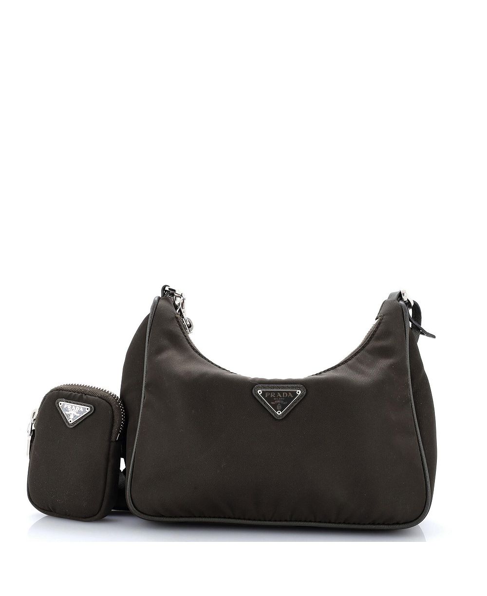 Б/у сумка через плечо Prada Small Re-Edition 2005 Tessuto