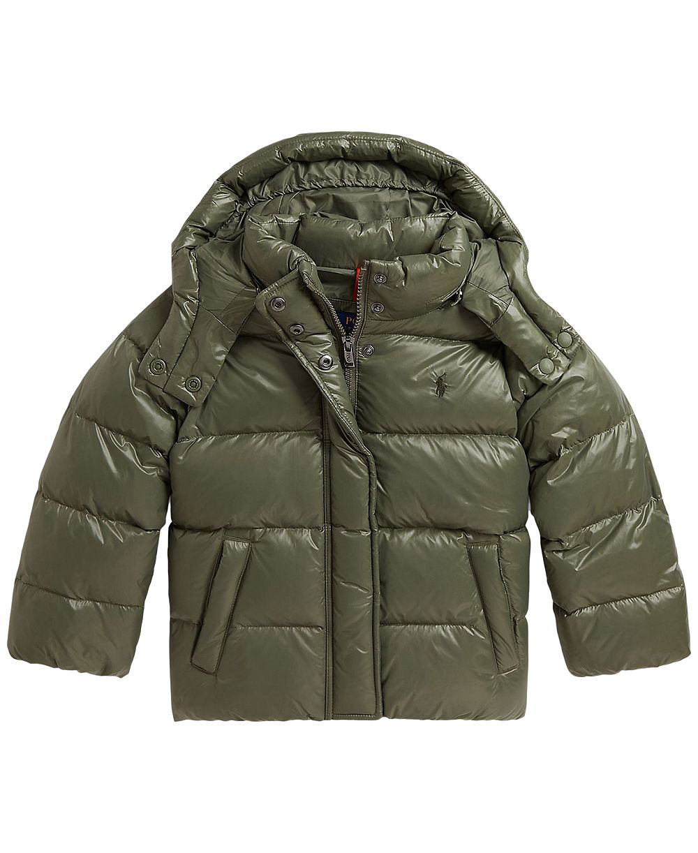 Детская куртка Polo Ralph Lauren Glossy Down с капюшоном