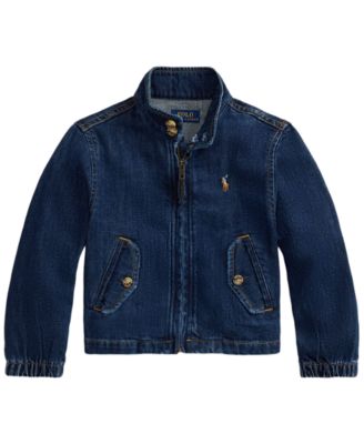 Куртка Polo Ralph Lauren Girls' 2T-6X Indigo Denim Mockneck