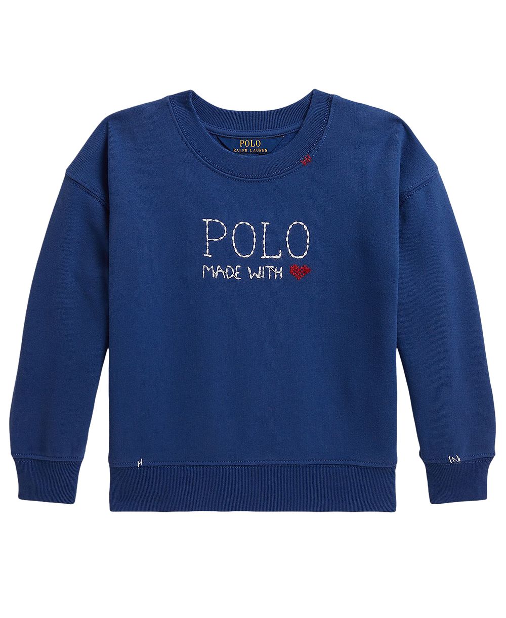 Детская флисовая толстовка Polo Ralph Lauren с логотипом для девочек 2T-6X