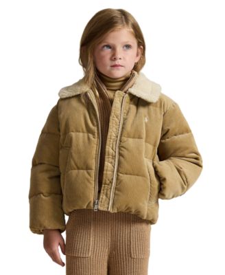 Детская пуховая куртка Polo Ralph Lauren из вельвета