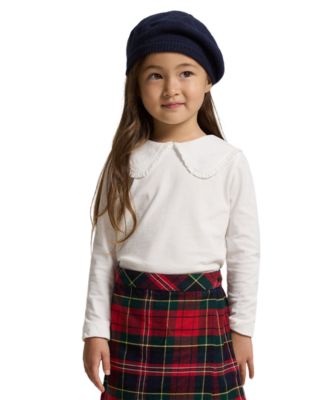 Polo Ralph Lauren детская футболка из джерси с рюшами для девочек 2T-6X