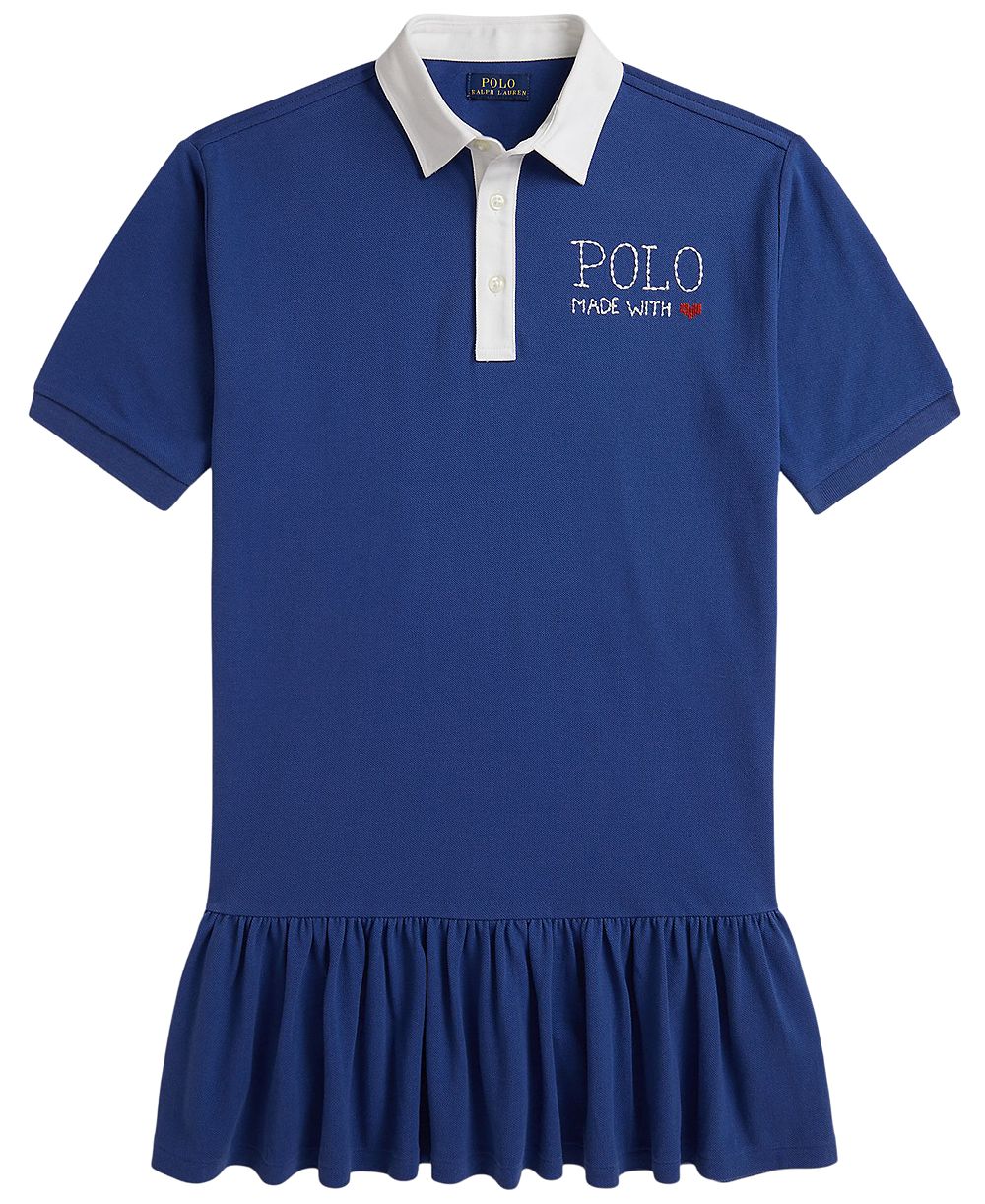 Платье Polo Ralph Lauren для девочек 7-16 Logo Cotton Mesh Rugby