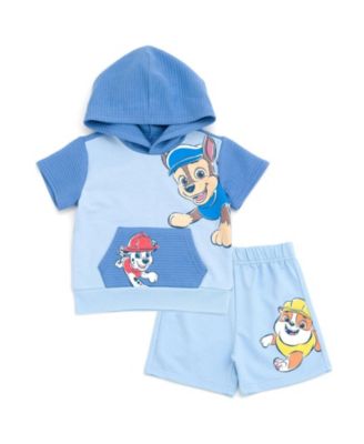 Детский набор Paw Patrol для мальчиков: футболка с капюшоном и шорты, 2-Piece (2T- 4T)
