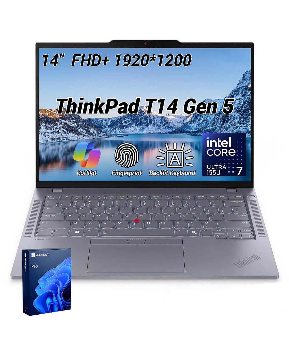 Lenovo ThinkPad T14 14" ноутбук Intel Core Ultra 7 16GB RAM Intel Graphics 2TB SSD Windows 11 Pro 60Hz