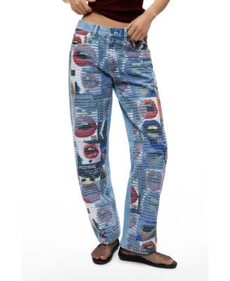 Desigual Women's Printed balloon jeans
