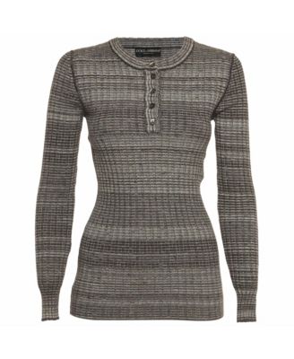 Pre-Owned Dolce & Gabbana Женский джемпер в рубчик с воротником Генри