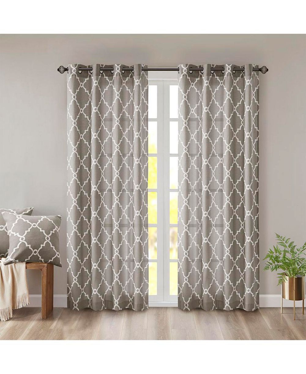 Avobird Штора Fretwork Print Grommet