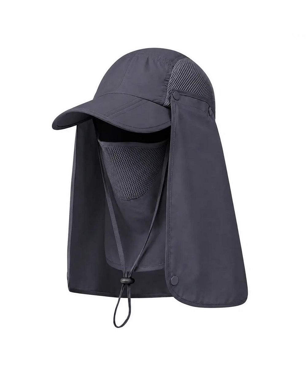 Ayamaya 3-in-1 Foldable UPF 50+ Wide Brim Sun Hat with Removable Face Shield and Neck Flap for Women and Men