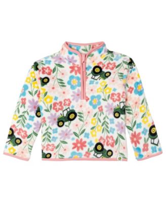 John Deere Little Girl's (5-7) Fleece Quarter-Zip Sweatshirt