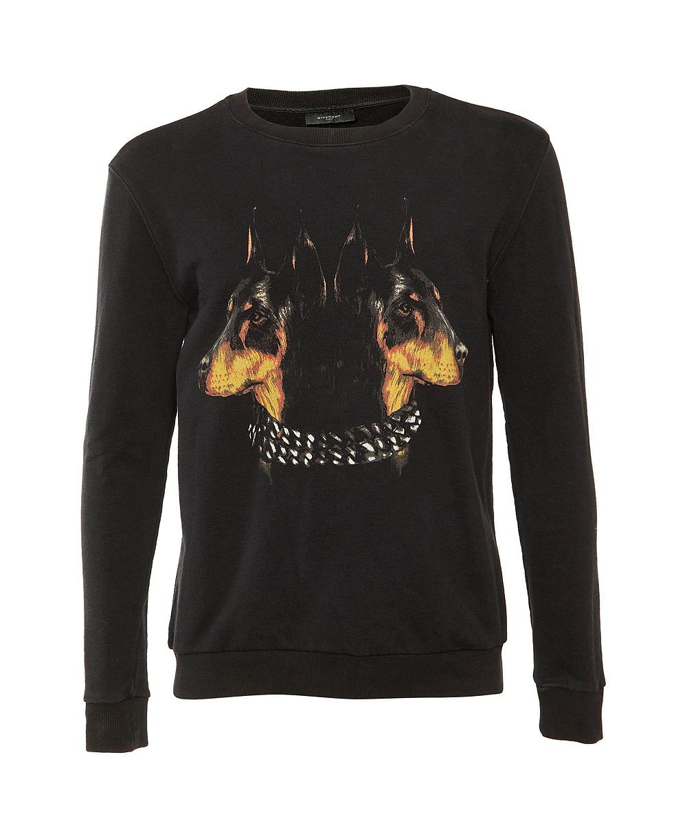 Мужская хлопковая трикотажная толстовка Givenchy с принтом Rotweiler