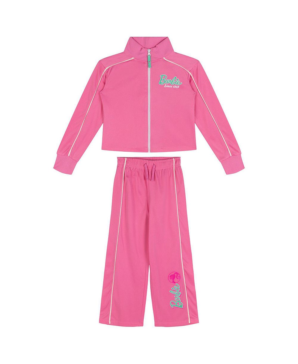 Barbie Girl's (5-16) Athletic 2-Piece Jacket and Pants Tracksuit Set