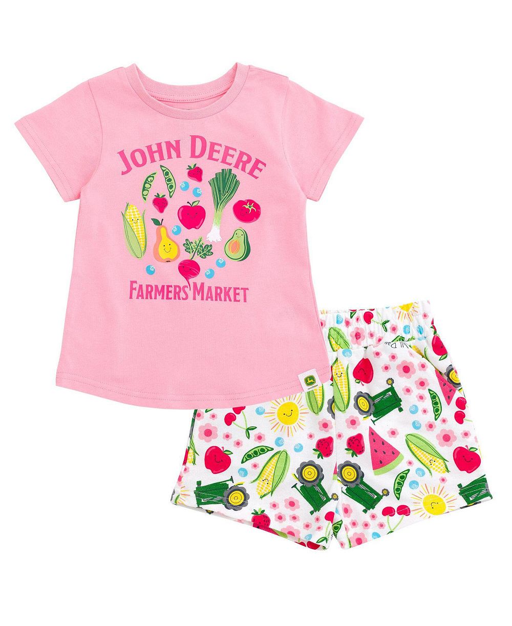 Детский набор John Deere из футболки и шорт (2T - 4T)