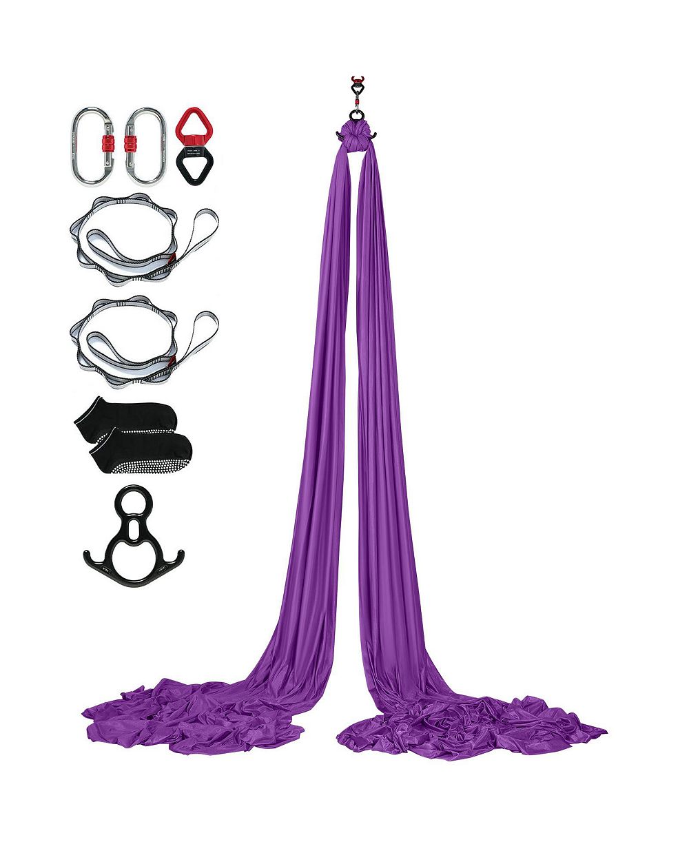 Набор для йоги в гамаке VEVOR Aerial Silk Yoga Swing Set, 8.7 Yards