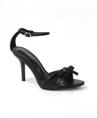 Женские босоножки BERNESS Peach Ankle Strap Stiletto с декором Bow