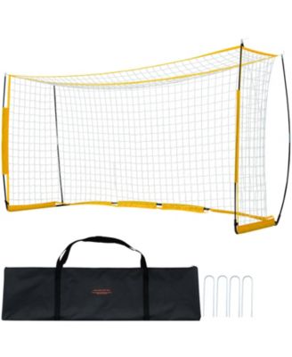 Спортивные ворота VEVOR 12x6 ft для детей, сумка для переноски, желтый
