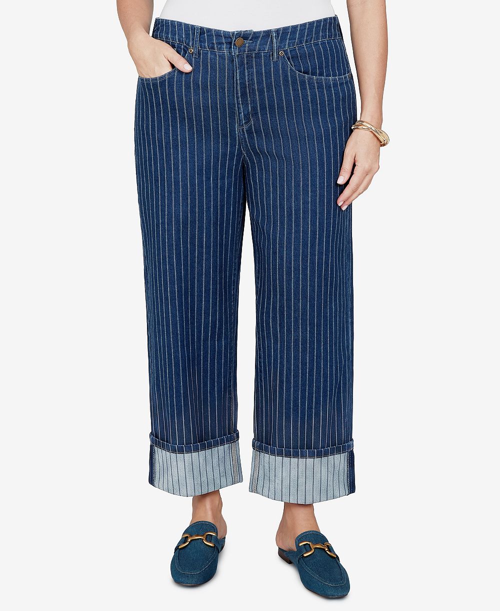 Джинсы Ruby Rd. Plus Size Pinstripe Wide Cuff Denim