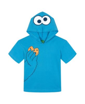 Детская капюшонная футболка Sesame Street для мальчиков и девочек (2T-4T)