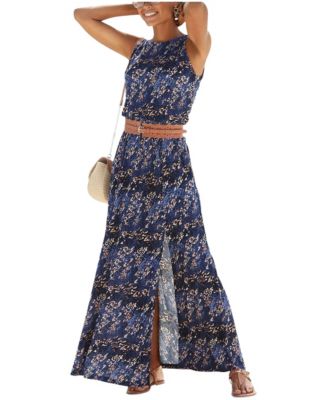 Женское платье LASCANA Sleeveless Leopard Cheetah Print Maxi Dress