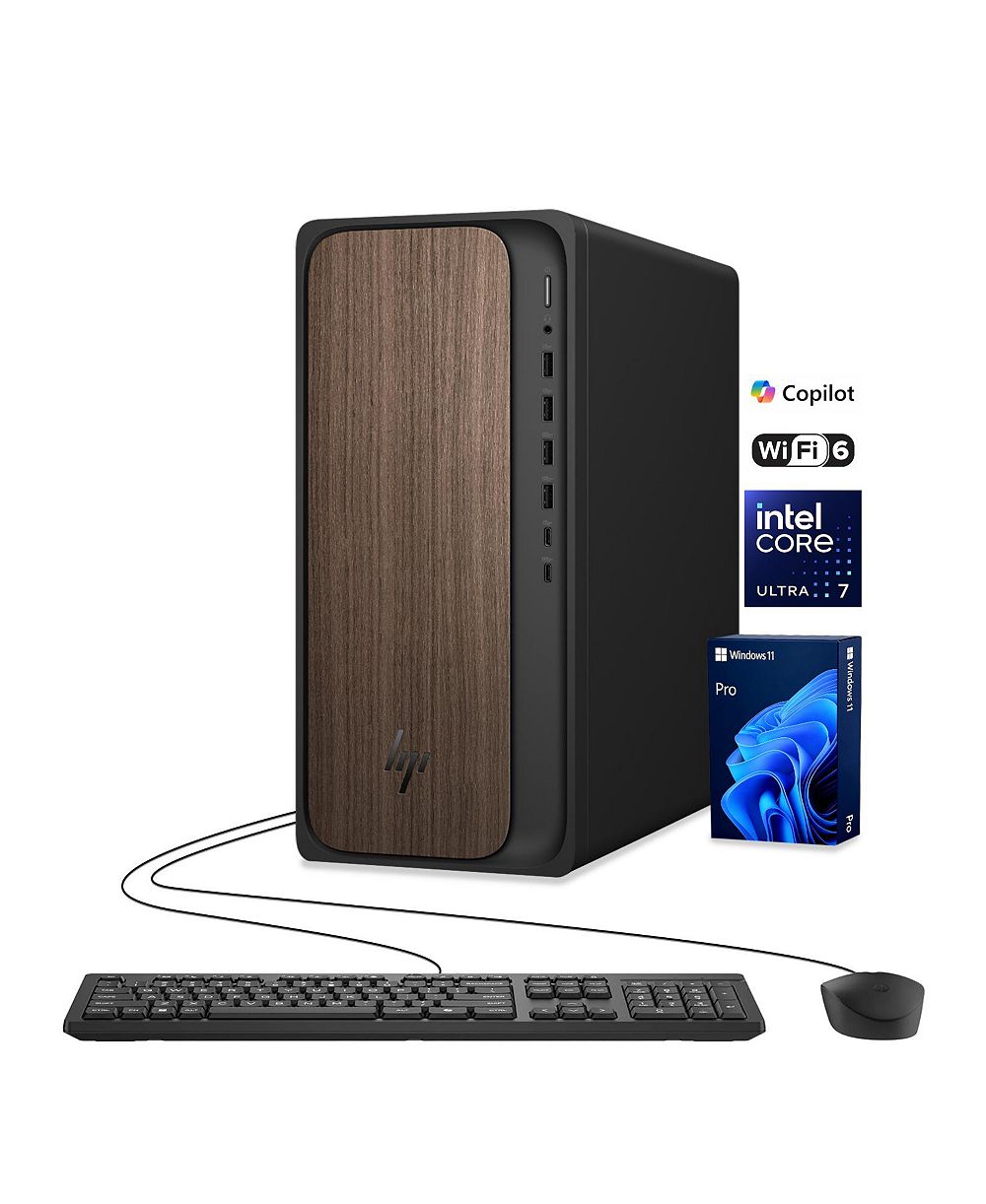 HP OmniDesk M03 Business Desktop, Core Ultra 7 265, Intel Graphics, 32GB DDR5, 2TB SSD, Wi-Fi 6, Wired KB and Mouse, Win11 Pro