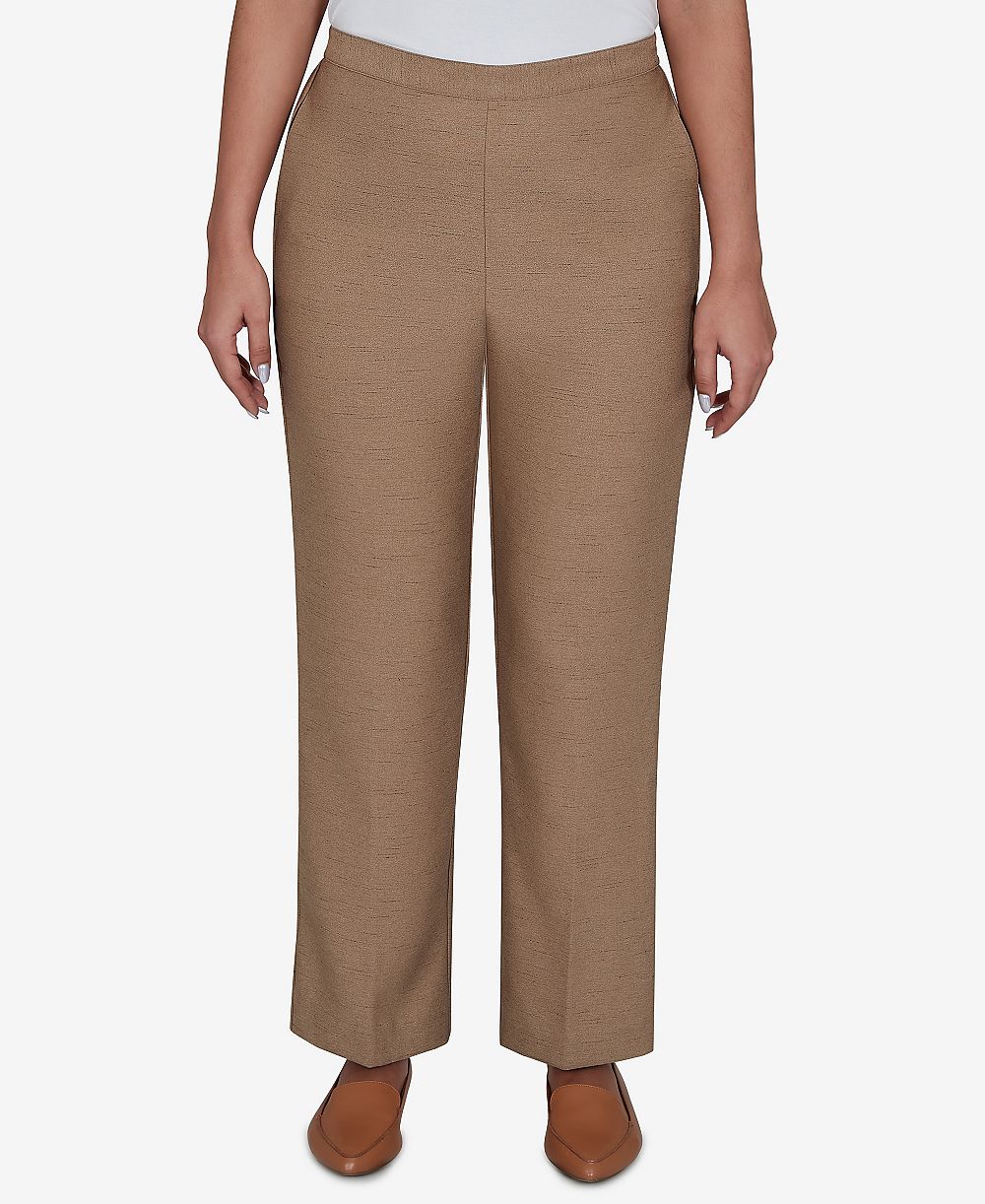 Alfred Dunner Women's Union Square Neutral Woven Pants