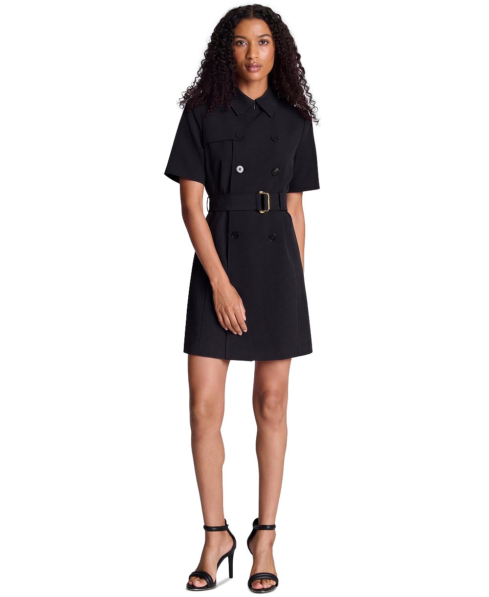 Kenneth Cole женское мини-платье с коротким рукавом в стиле тренч