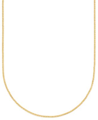Macy's Ожерелье Sparkle Chain 20" из желтого золота 10k