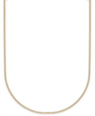 Macy's Two-Tone Ice Chain 22" Necklace in 10k Yellow Gold (2.2mm)