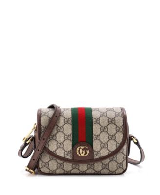 Pre-Owned Gucci маленькая сумка через плечо с клапаном Ophidia из ткани GG coated canvas