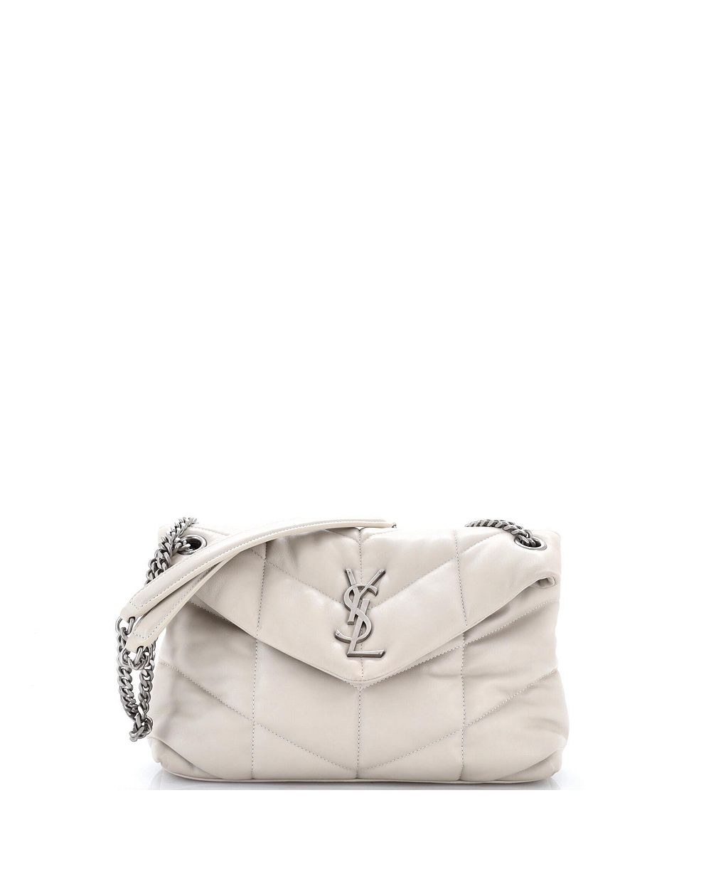 Pre-Owned Saint Laurent маленькая сумка на плечо Loulou Puffer из стеганой кожи