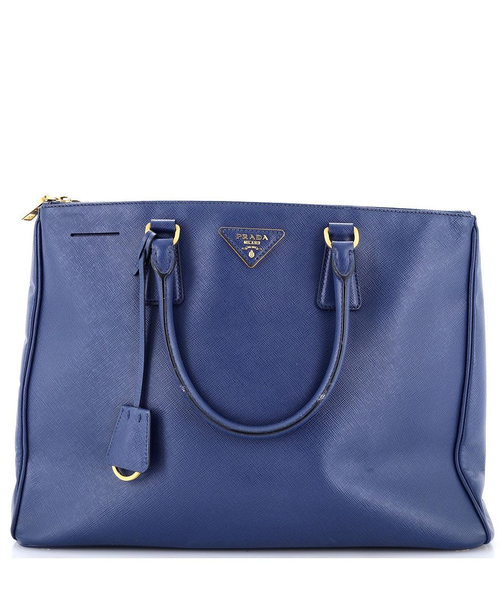 Pre-Owned Prada большая сумка-тоут Double Zip Lux из кожи Saffiano с двойной молнией