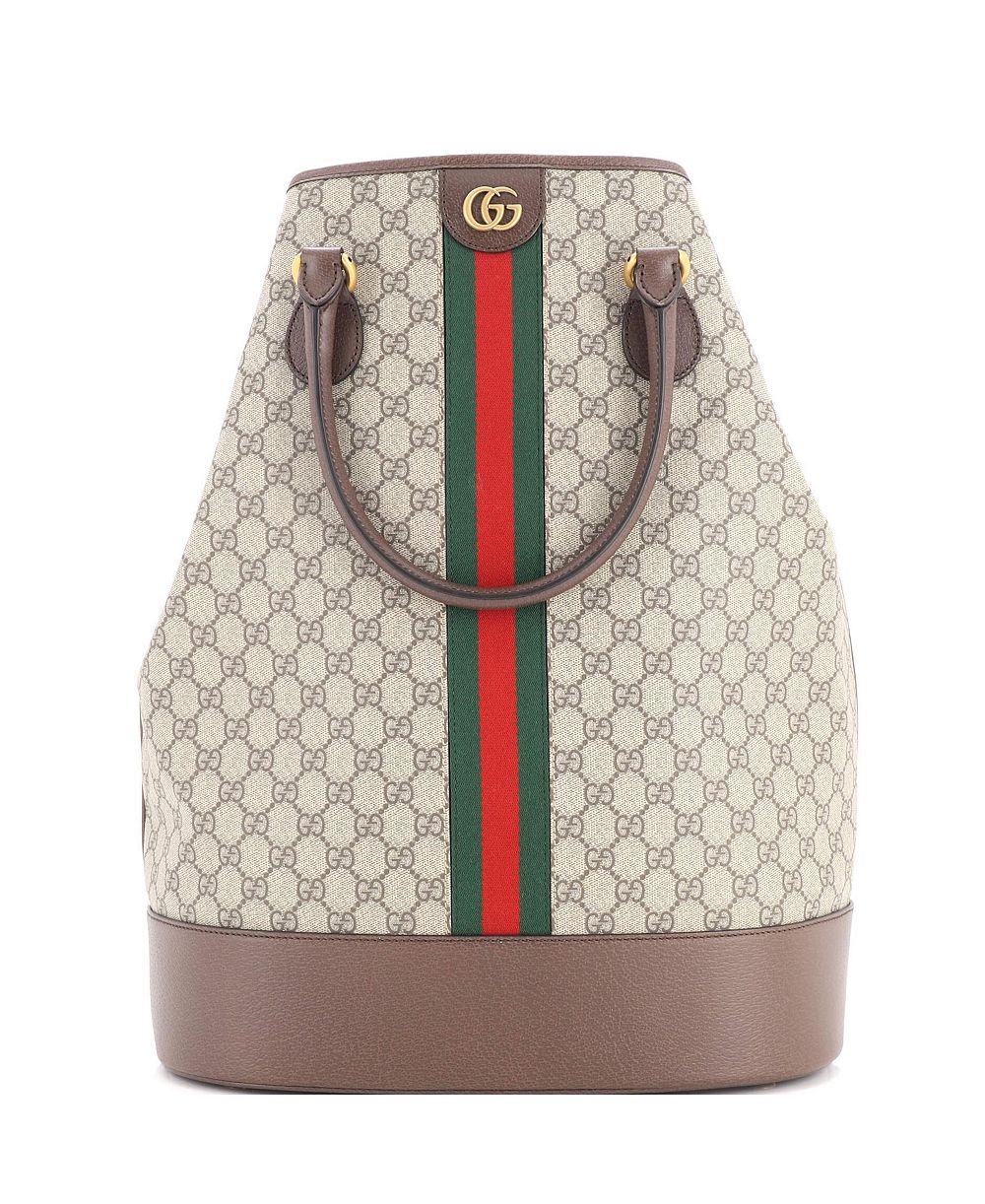 Б/у Gucci сумка-шоппер Ophidia Duffle GG из лакированного канваса