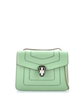 Б/у кожаная сумка Bvlgari Small Serpenti Forever Square через плечо, малая