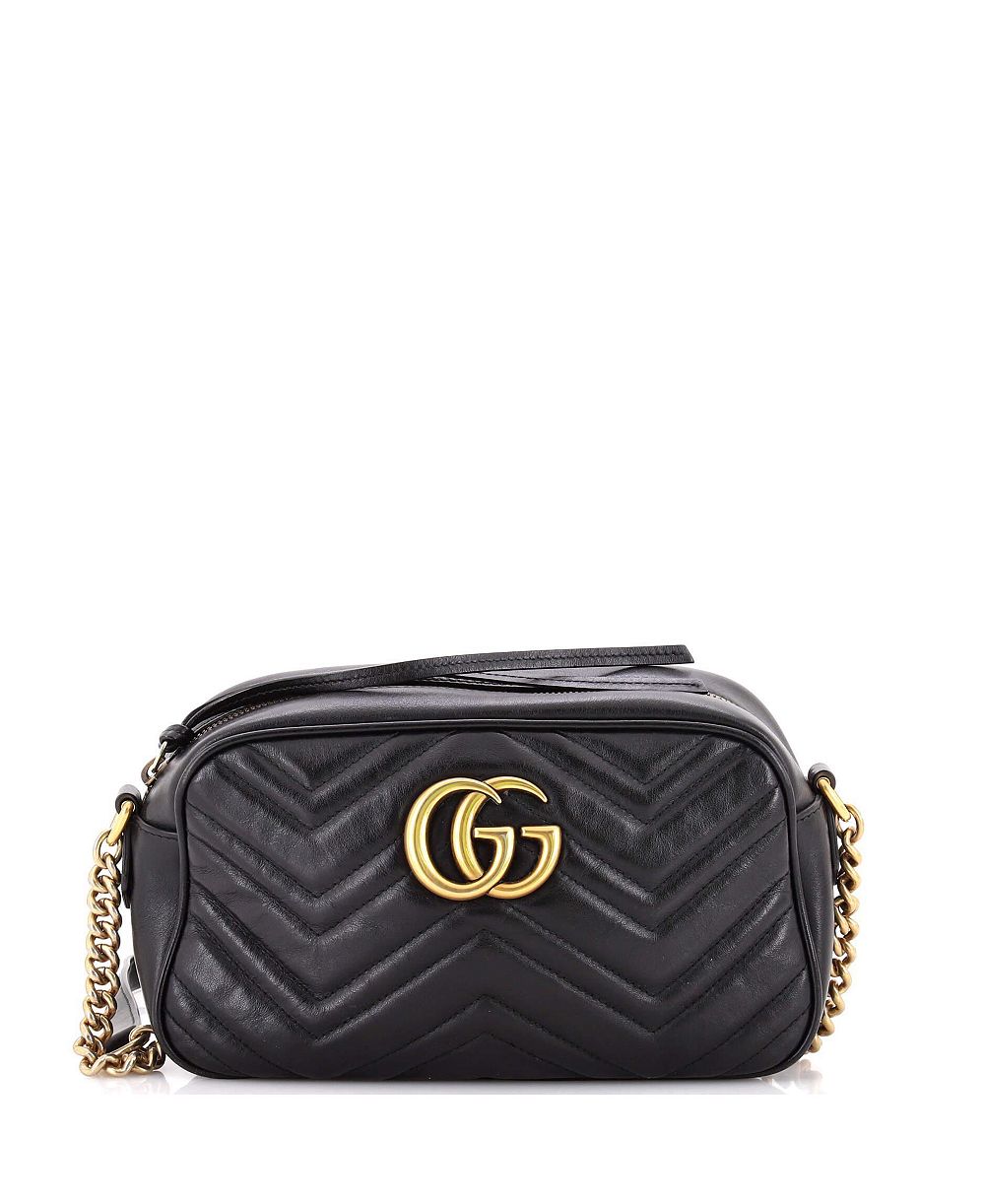 Сумка Gucci Small GG Marmont из стеганой кожи