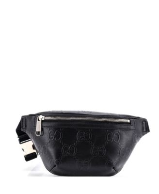 Поясная сумка Gucci Small из перфорированной кожи с тиснением GG
