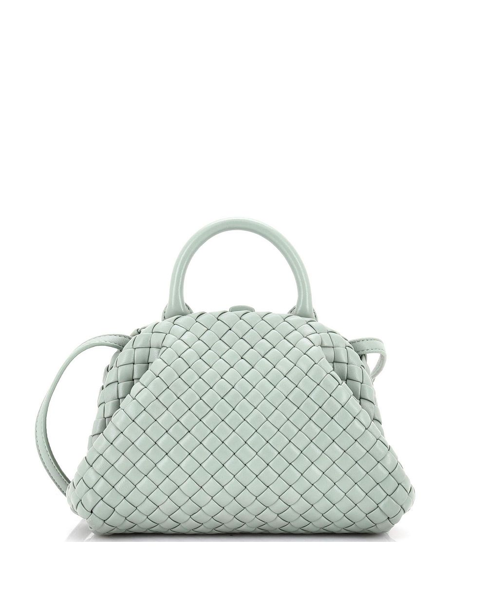 Б/у сумка-тоут Bottega Veneta Mini Padded Handle Intrecciato Nappa