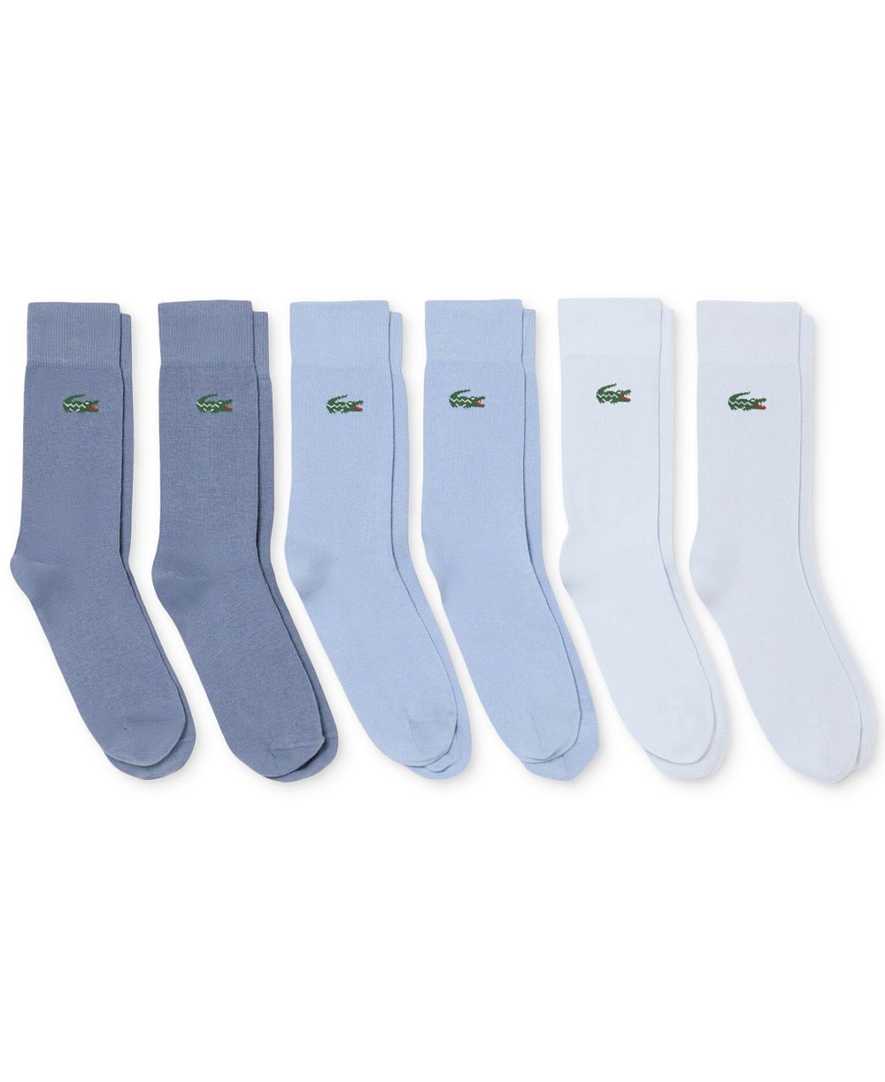 мужские носки Lacoste с рифленым манжетом, 6 шт.