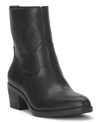 Lucky Brand Women's Flara Leather Almond Toe Ankle Booties