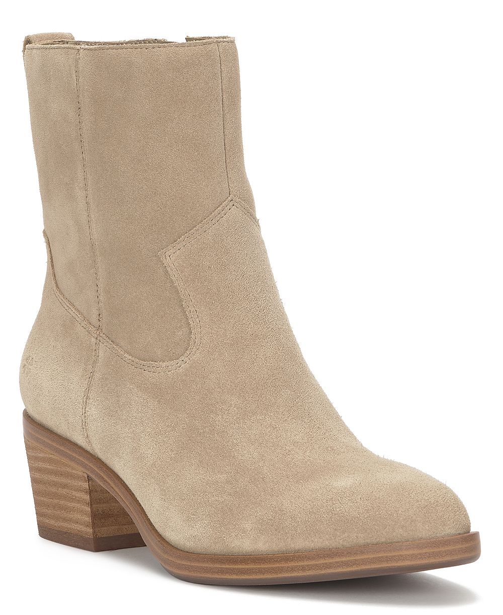 Lucky Brand Women's Flara Leather Almond Toe Ankle Booties