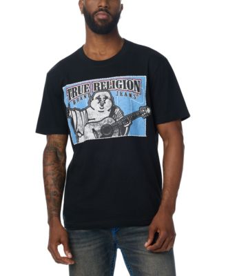 True Religion мужская футболка с логотипом и графическим изображением Будды