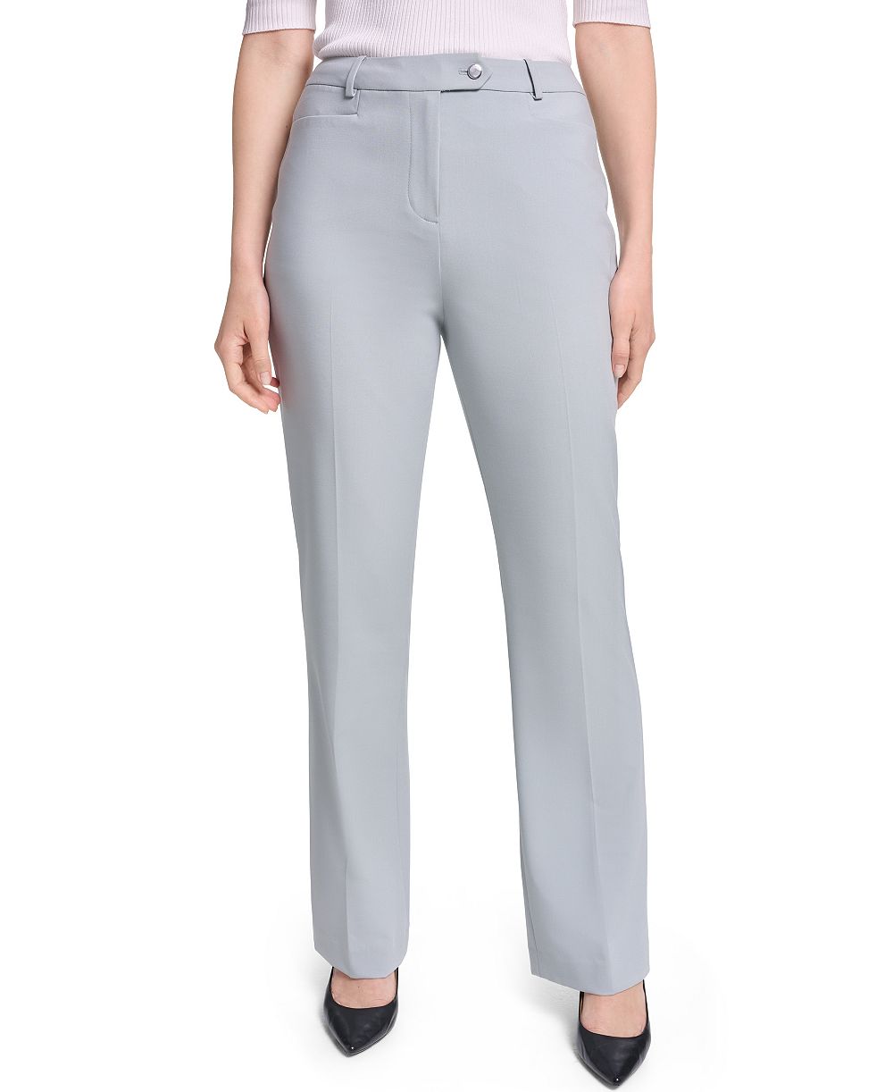 Calvin Klein Women's High-Rise Straight-Leg Modern Fit Pants