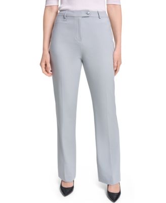 Женские брюки calvin klein high-rise с прямой ногой и современным кроем
