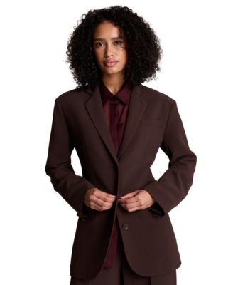 Kenneth Cole женская жакет-бойфренд из твиля Vision с тремя пуговицами