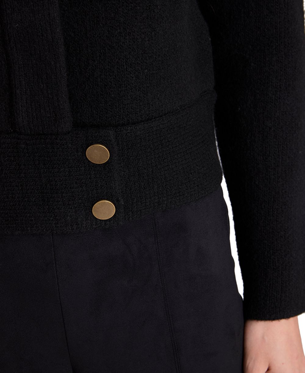 Kenneth Cole Women's Long Sleeve Collared Utility Sweater Jacket